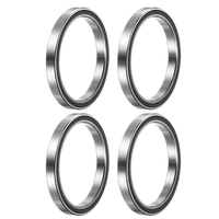 4 StüCk 6706-2RS Rillenkugellager, 30 X 37 X 4Mm Z2 Doppelt Gummierte Chromstahl