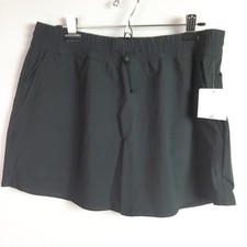 Athleta Dawn Skirt Womens Large NWT High Rise 15" Mini Gray Active