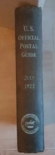 1922 U.S. Official Postal Guide Book 