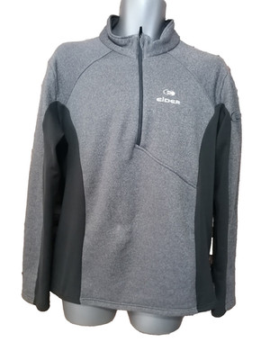Eider 1/4 Zip Fleecepullover Sweatshirt Gr. XL grau 