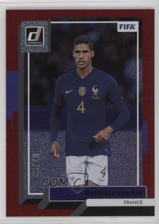 2022-23 Panini Donruss Red 7/99 Raphael Varane #54 4f5