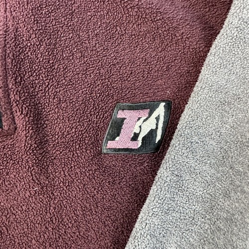 Vintage Izod Black Gray Burgundy Quarter Zip Sweater Boys Size Small (8) - Picture 4 of 7