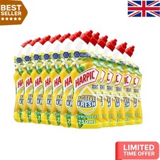 Citrus Zest Toilet Cleaning Gel - 12 x 750ml with Essential Oils for Freshness 3.44 per litre