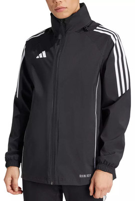 ADIDAS TIRO 24 RAIN JACKET BLACK/WHITE  M
