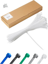 Pack of 100 Quality White Industrial Tapes, 400mm X 7.6M
