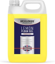 McKLords Lemon Floor Gel, Yellow, 5 Litre 4.16 per litre