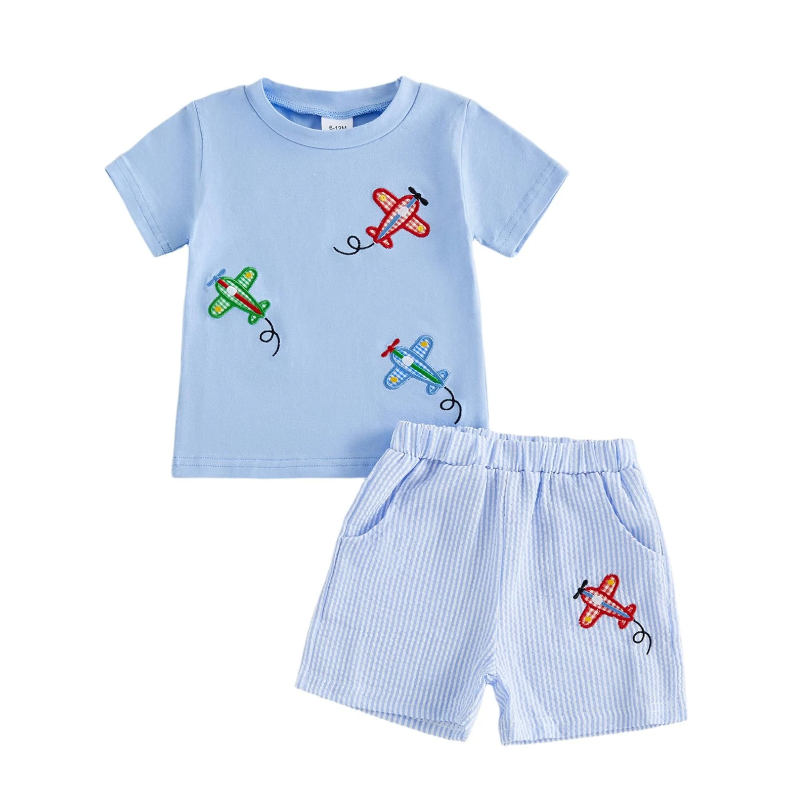 Toddler Baby Boy Summer Clothes Graphic T Shirt Elastic Waist Pockets Shorts ...