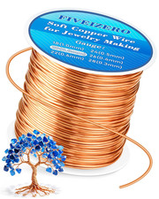 82ft 20 Gauge Copper Wire for Jewelry Making, Pure Dead Soft Bare Copper Wire fo