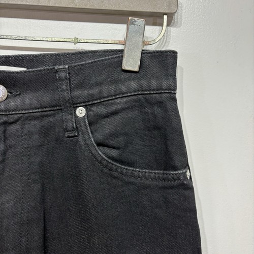 Pantalones de mezclilla Helmut Lang negros ajustados de algodón elásticos con cremallera recta unisex - Imagen 5 de 13