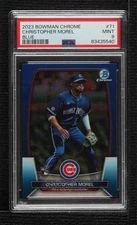 2023 Bowman Chrome Blue Refractor Christopher Morel PSA 9 MINT Rookie RC 0dp1