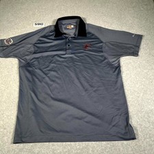 Puma Polo Shirt Mens Large Gray Dr. Pepper Lo...