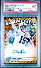 2023 Bowman U Best Drew Allar Gold Elements Of The Game Auto /50 Penn State