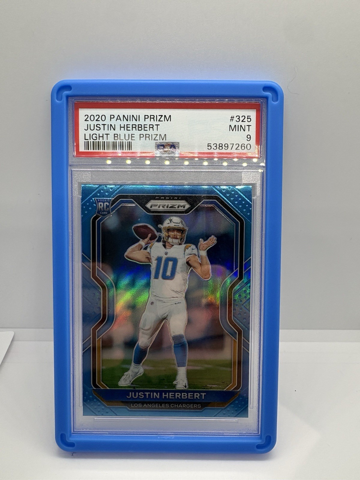 2020 Panini Prizm - Rookie Justin Herbert #325 Light Blue Prizm (RC)