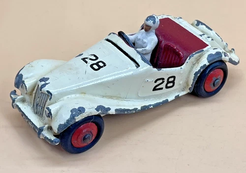 Dinky Toys 108 MG Midget Competition No.28 Driver Vintage Diecast 1950s
