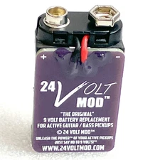 Purple 24 Volt Mod™ The Original For EMG Active Guitar Bass Pickup 24V Mod