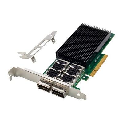 PCIe x8 to 2x 56GbE QSFP+ Server Network Adapter Card Controller Mellanox CX-3