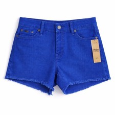 Polo Ralph Lauren Kids Royal Blue Frayed Hem Denim Shorts Size 16