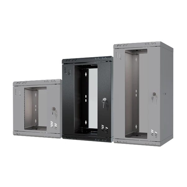 Armoire Rack 10" Standard 4U 6U 9U 12U 300 mm Noir Gris avec Porte Vitree - Photo 1/1