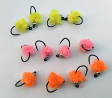 12 Tungsten Egg Pattern Fly Fishing Flies  - 3 color - euro combo #2