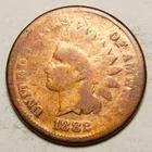 1882 Indian Head Cent Penny Cleaned  "Actual Coin Pictured"