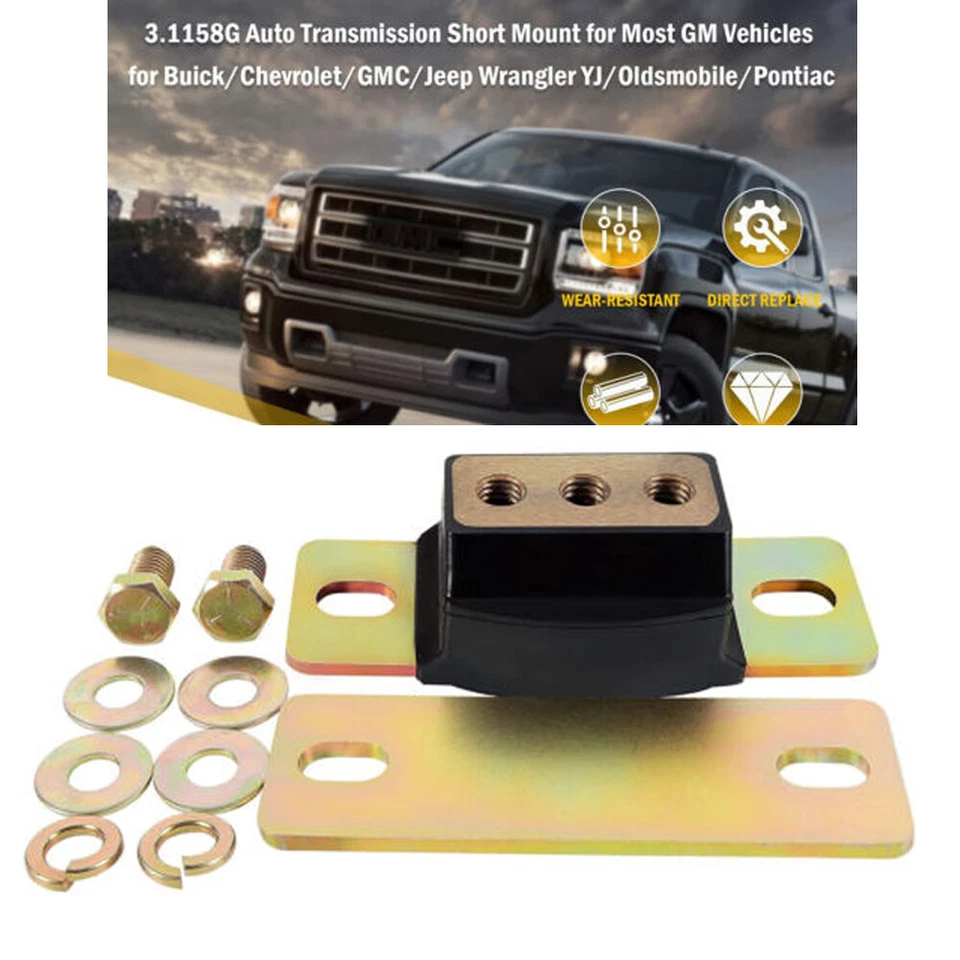 3.1158G Polyurethane Transmission Mount for GM CHEVY Cars Trucks (Short) Foto 3 de 4