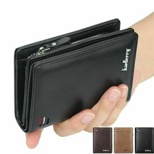 Fashion Men Short Bifold Leather Wallet Credit Card Holder Billfold Purse Clutch