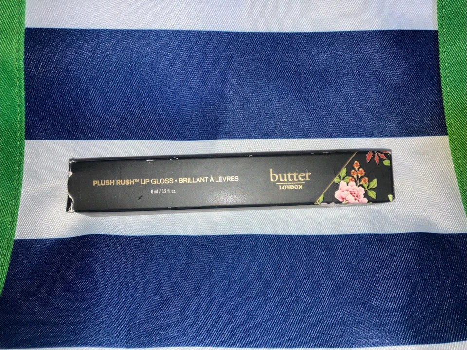 Nuevo brillo de labios Butter LONDON Plush Rush tamaño completo - rojo sirena Foto 2 de 4