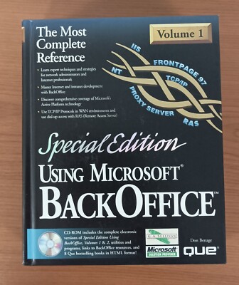 Verwendung von Microsoft BackOffice Special Edition Band 1 Die vollständigste Referenz