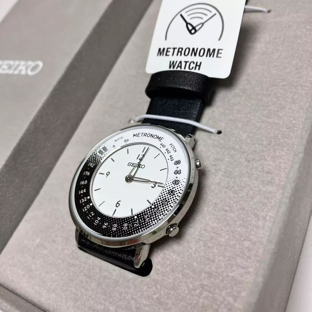 SEIKO Metronome Watch Casual Line Color Black SMW006B WITH BOX New