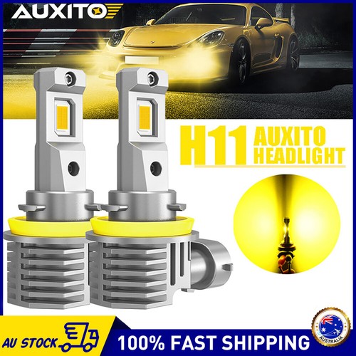 2x H11 H8 H9 LED Fog Light 4000LM 6500K Amber Globe Bulbs High/Low Beam AUXITO - Picture 8 of 11