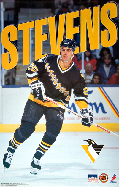 KEVIN STEVENS Pittsburgh Penguins 1993 NHL Hockey Vintage Action