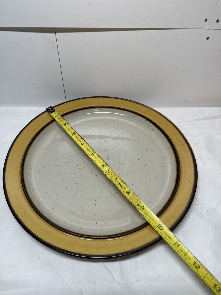 $30 Sango Rainbow Stoneware Citron 659 Serving Chop Plate Japan
