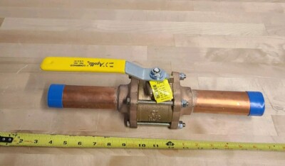 Apollo 82-207-A1, 1-1/2 600WOG Dual Port Solder Ball Valve