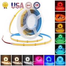16.4ft DC12V COB LED Light Strip 384/528LEDs/m  for Home Outdoor Boat Car