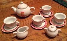 Barbie 12 piece Porcelain Tea Set 2001 Mattel More Fun From Schylling