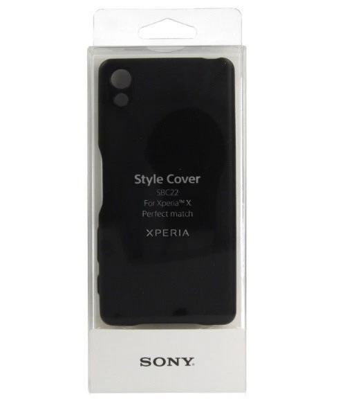 Funda protectora trasera oficial Sony SBC22 negra - Xperia™ X Foto 2 de 4