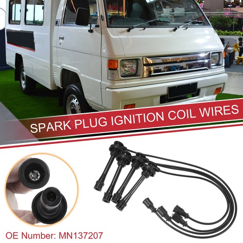 4pcs Spark Plug Wire Ignition Coil Cable No.MN137207 for Mitsubishi