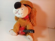 Dan Dee VTG 1980's Collectors Choice Valentine "Hound Dog" Musical Plush