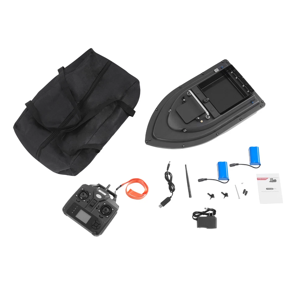 Barco cebo de pesca RC con GPS motores dobles buscador de peces con señal de luz nocturna NUEVO Foto 4 de 4