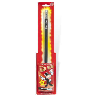 Marvins Zauberstab Schwarz und Silber Limited Edition für junge Magier Alter 6+