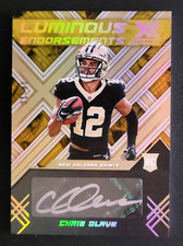 2022 PANINI XR LUMINOUS ENDORSEMENTS GOLD CHRIS OLAVE 8/10 AUTOGRAPHED ROOKIE RC