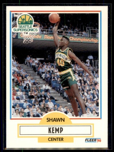 1990-91 Fleer Shawn Kemp Rookie Seattle SuperSonics #178