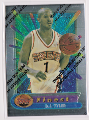 B J Tyler Philadelphia 76ers Guard 1994-95 Finest Card # 316 Mint