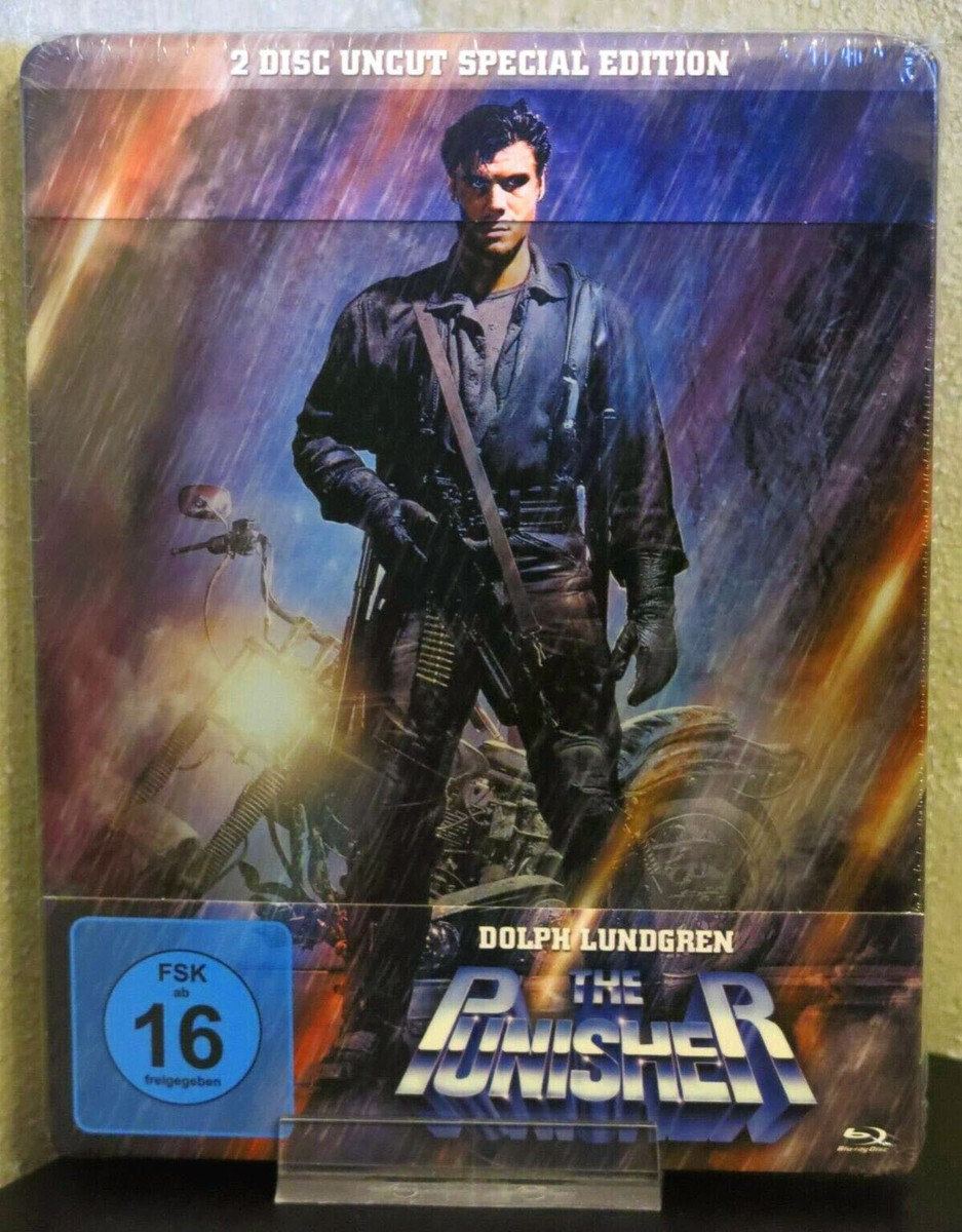 NEW THE PUNISHER 1989 UNCUT LIMITED STEELBOOK KOCH MEDIA DE BLU