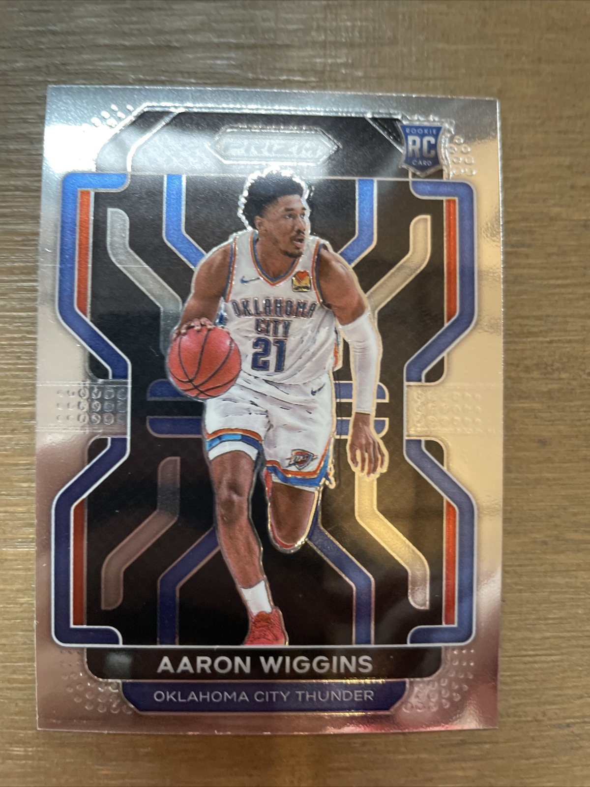 2021-22 Panini Prizm Basketball #286 Aaron Wiggins rookie RC OKC Thunder