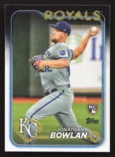 2024 Topps #399 Jonathan Bowlan RC Rookie Card Kansas City Royals