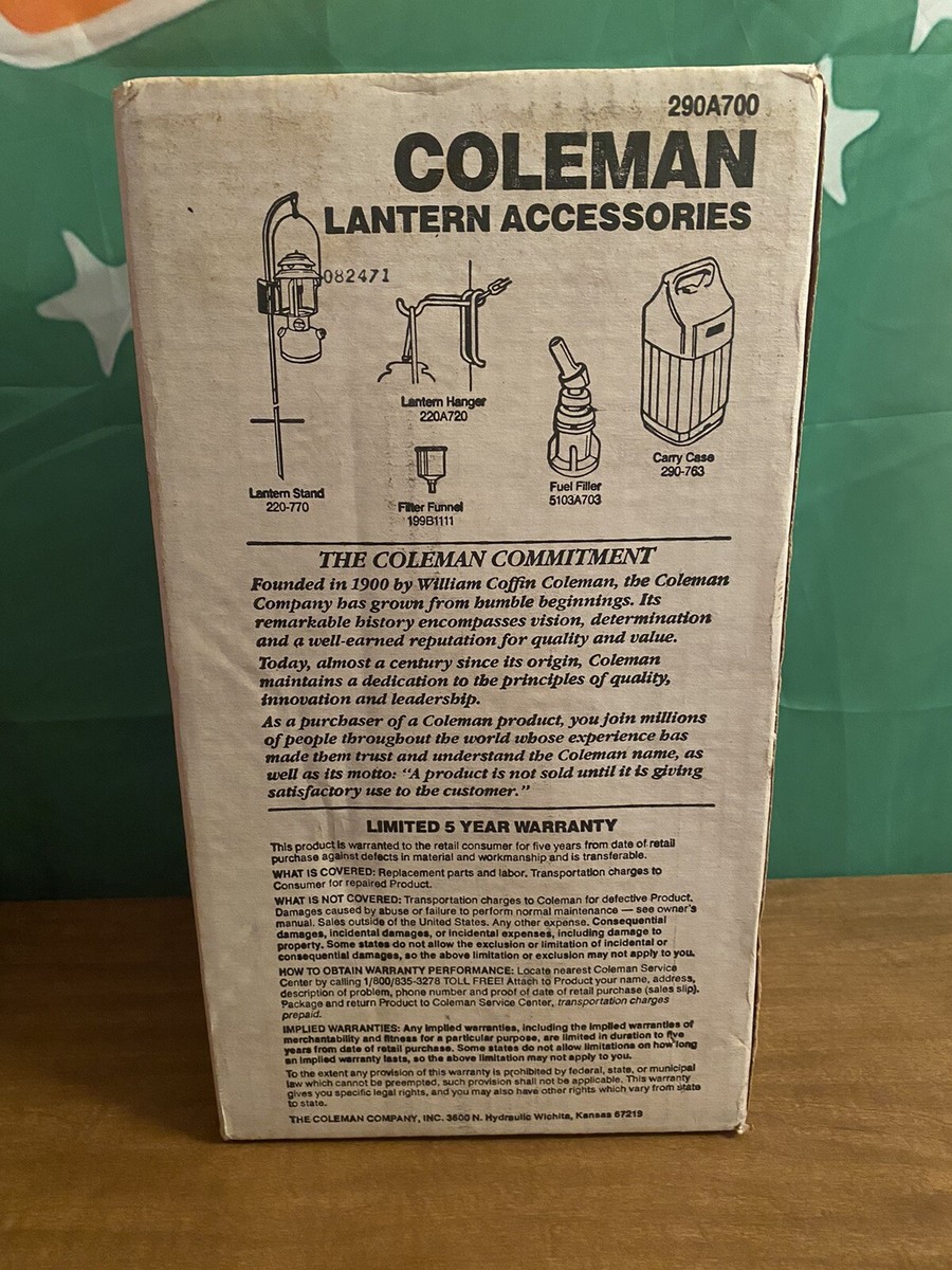 NEW* Vintage 1989 Coleman Powerhouse Model 290A700 Gas Lantern