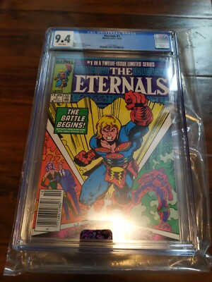 Eternals 1 CGC 9.4 KEY MCU 1st Cameo Phastos 1st Full Karygmax WP newstand 1985