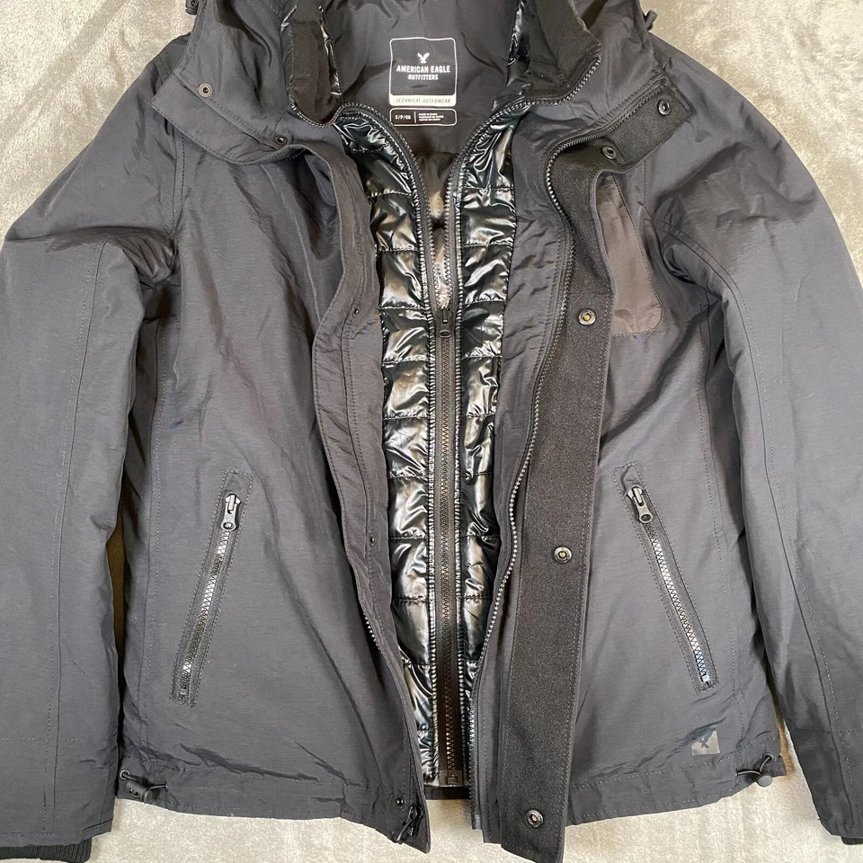 American Eagle Jacket Womens S/P Hooded Insulated Water Resistant Warm Winter - Image 4 of 4