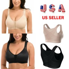 Women Posture Corrector Bra Wireless Back Support Lift Up Yoga Bra Underwear ABC